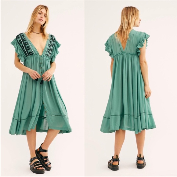 Free People Bali Will Wait for You Midi Dress - Picture 4 of 12